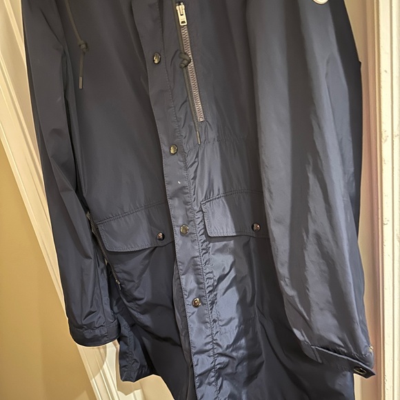 Men’s Coach raincoat XL Navy excellent condition - Picture 10 of 13